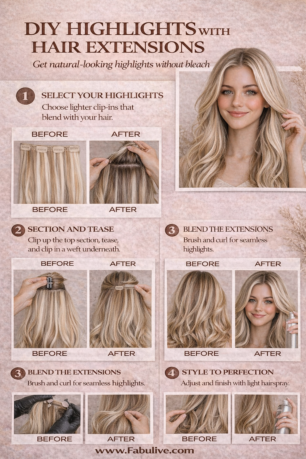 DIY Highlights with Hair Extensions: A Step-by-Step Tutorial