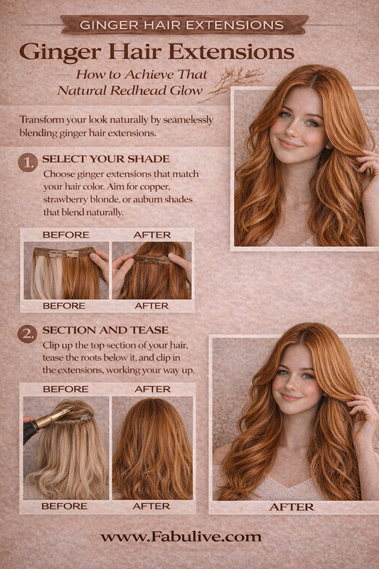 Ginger Hair Extensions: How to Achieve That Natural Redhead Glow