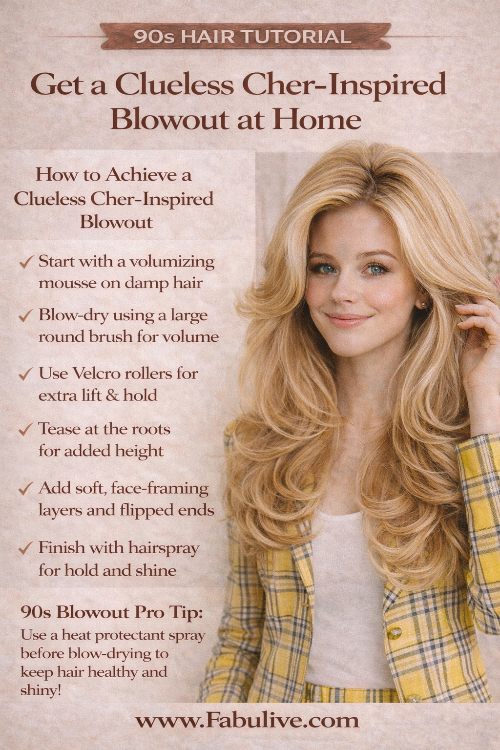 How to Achieve a Clueless Cher-Inspired Blowout at Home