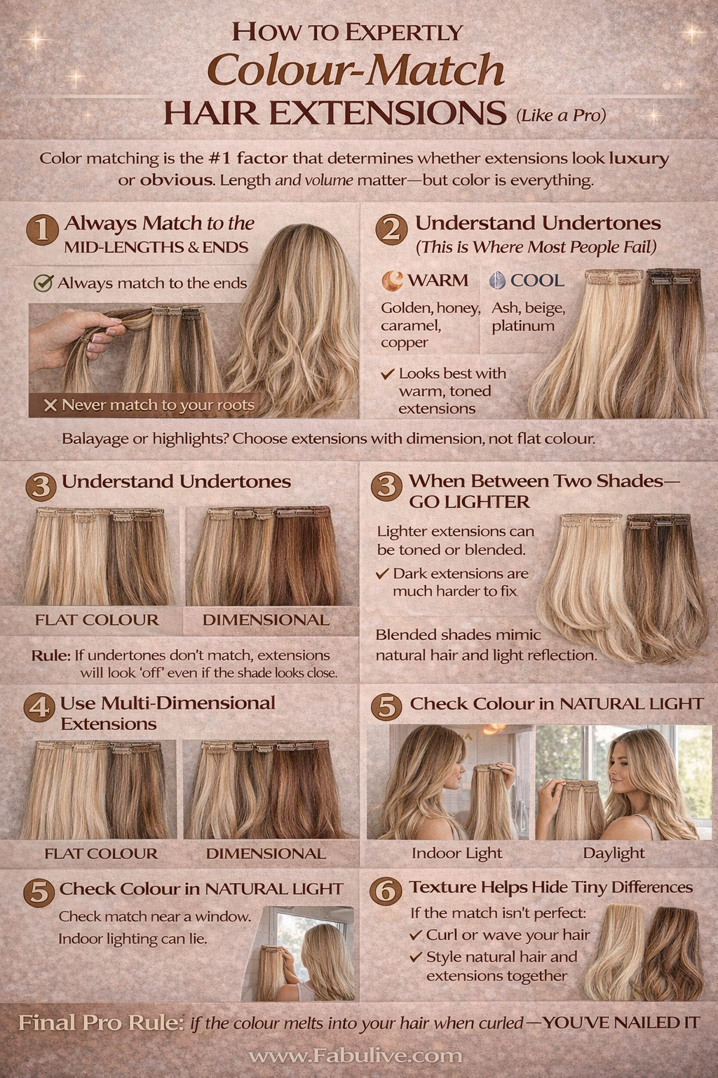 How to Expertly Colour Match Hair Extensions Like a Pro