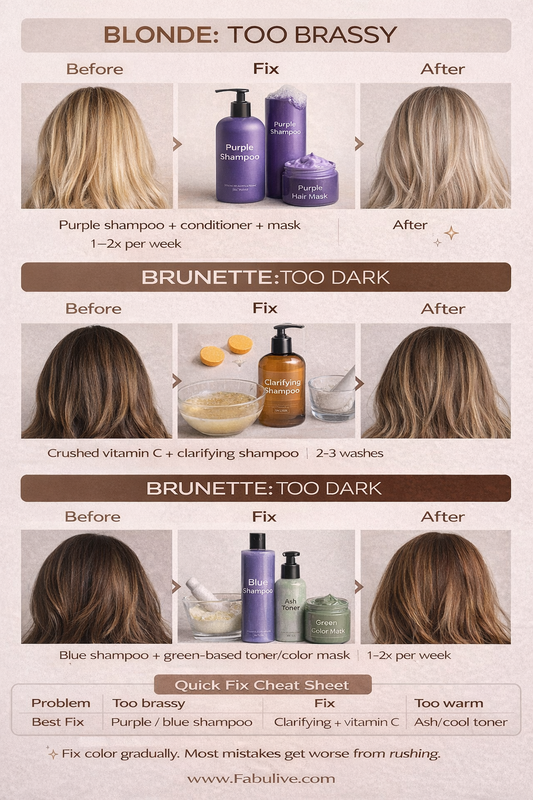 How to Fix Hair Color Mistakes at Home
