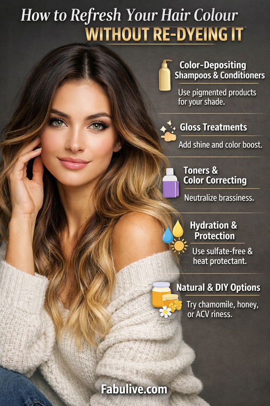 How to Refresh Your Hair Colour Without Re-Dyeing It