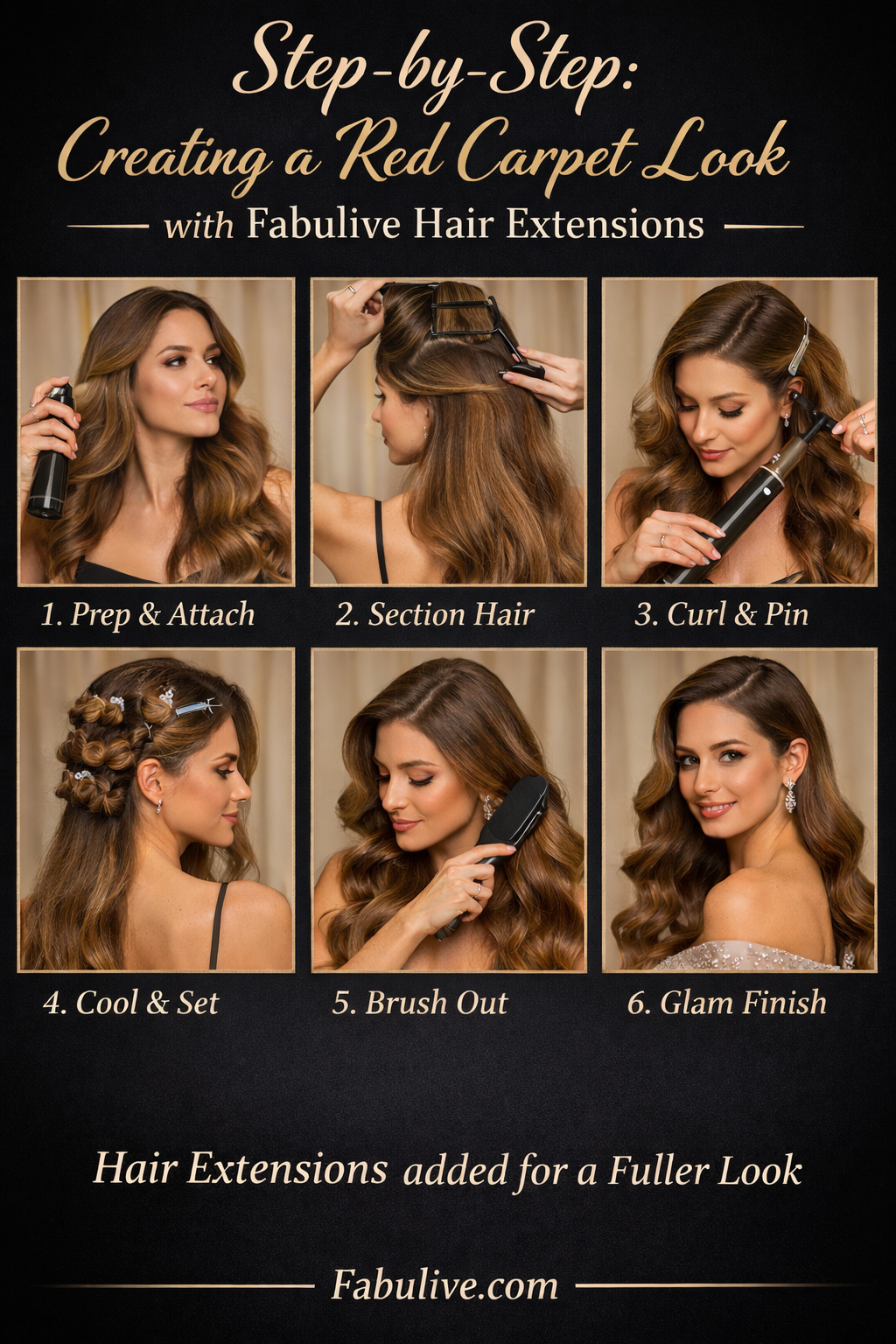 How to Style Hair Extensions for a Red Carpet Look
