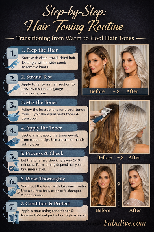 How to Transition from Warm to Cool Hair Tones