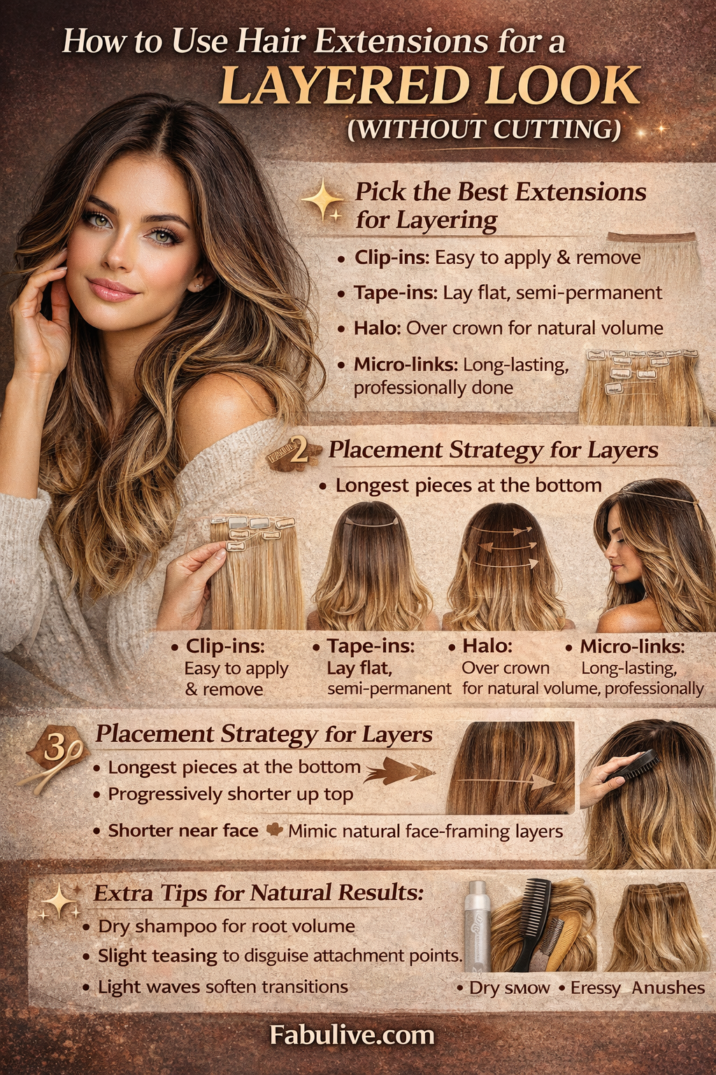 How to Use Hair Extensions for a Layered Look Without Cutting Your Hair