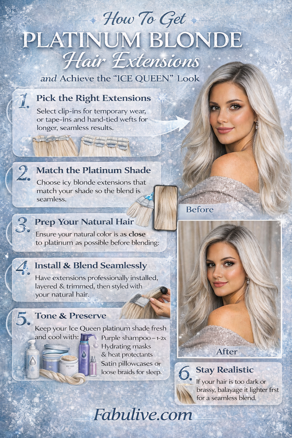 Platinum Blonde Hair Extensions: How to Achieve That Ice Queen Look