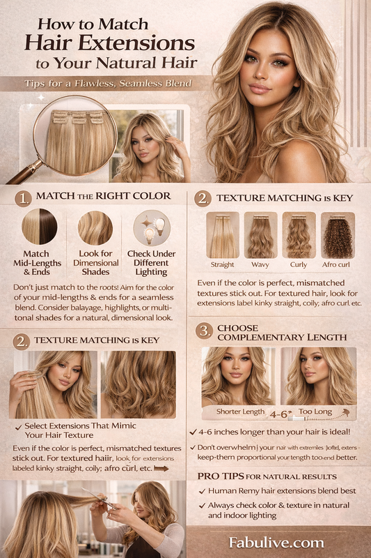 The Ultimate Guide to Matching Hair Extensions to Your Natural Hair