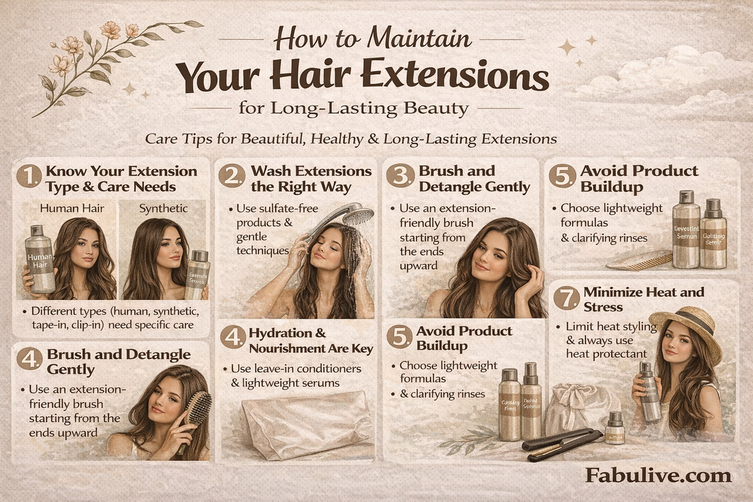 How to Maintain Your Hair Extensions for Long-Lasting Beauty