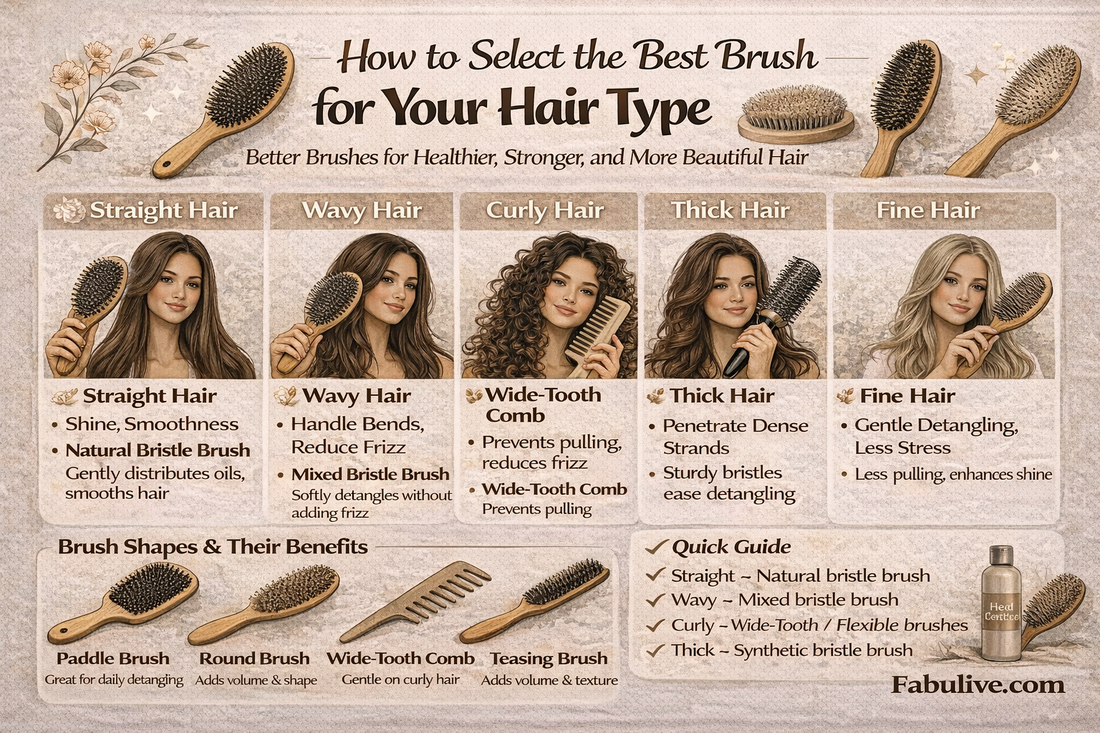 How to select the best brush for your Hair type