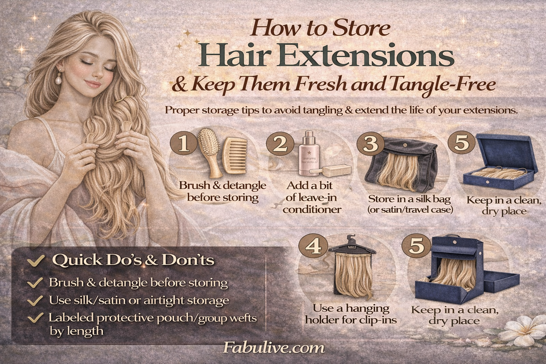 How to Store Hair Extensions: Keep Them Fresh & Tangle-Free
