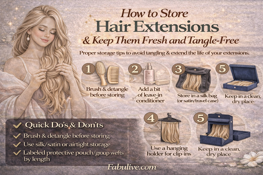 How to Store Hair Extensions: Keep Them Fresh & Tangle-Free