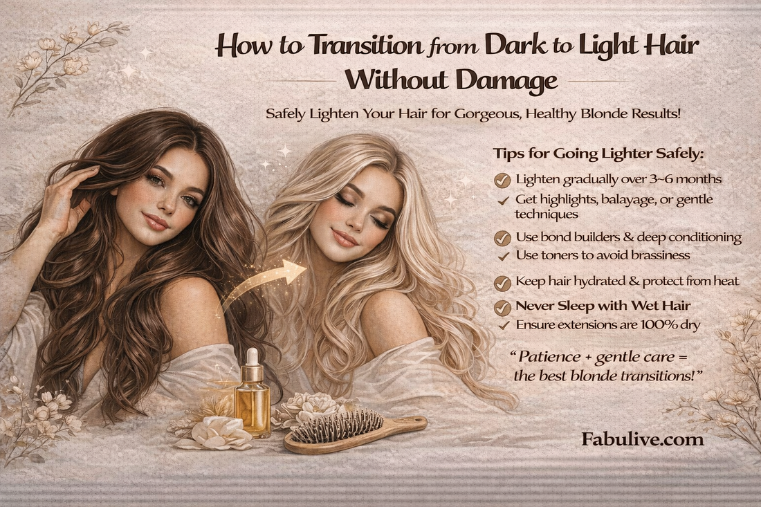 How to Transition from Dark to Light Hair Without Damage