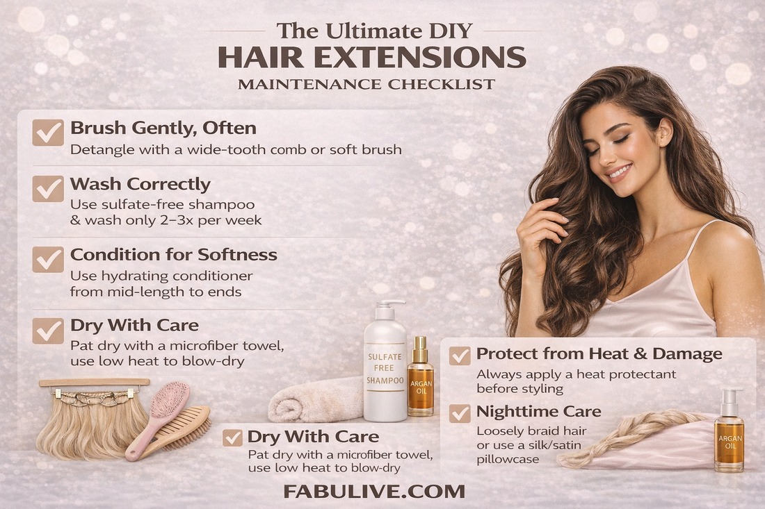 The Ultimate Guide to DIY Hair Extensions Maintenance