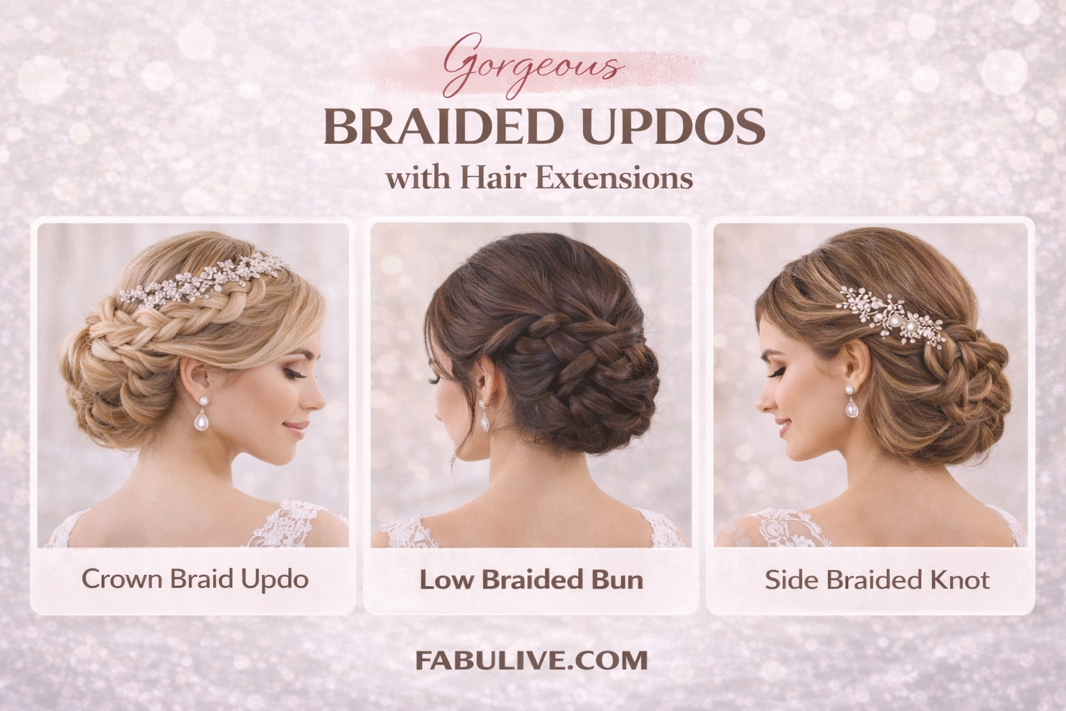Updo Using Extensions How to Wear Your Hair Extensions in a Braided Updo – Fabulive
