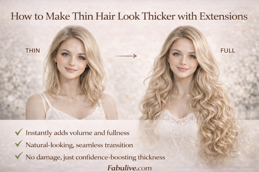 How to Add Volume to Thin Hair with Extensions