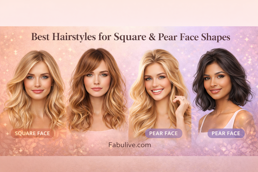 Best Hairstyles for Square-Shaped Faces &amp; Pear-Shaped Faces