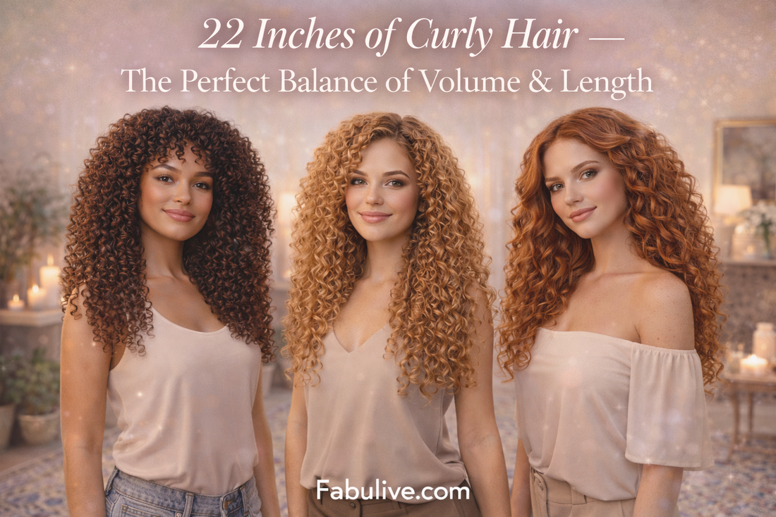 22 Inches of Curly Hair: The Perfect Balance of Volume & Length