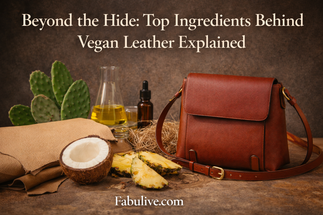 Beyond the Hide: Top Ingredients Behind Vegan Leather Explained