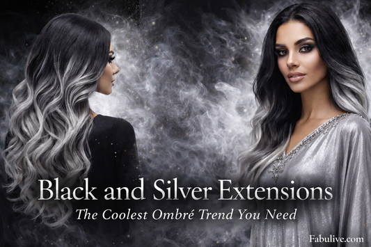 Black and Silver Extensions: The Coolest Ombre Trend You Need