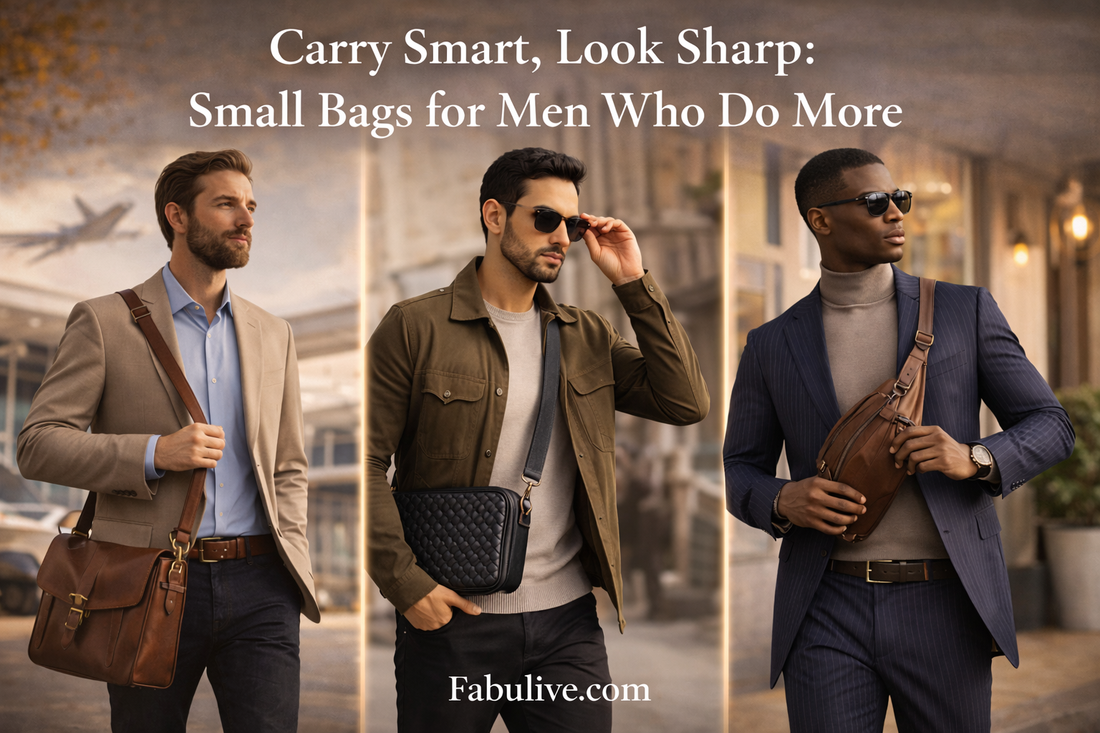 Carry Smart, Look Sharp: Small Bags for Men Who Do More