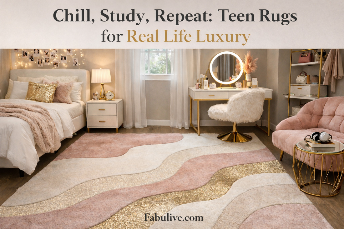 Chill, Study, Repeat: Teen Rugs That Balance Style and Real Life