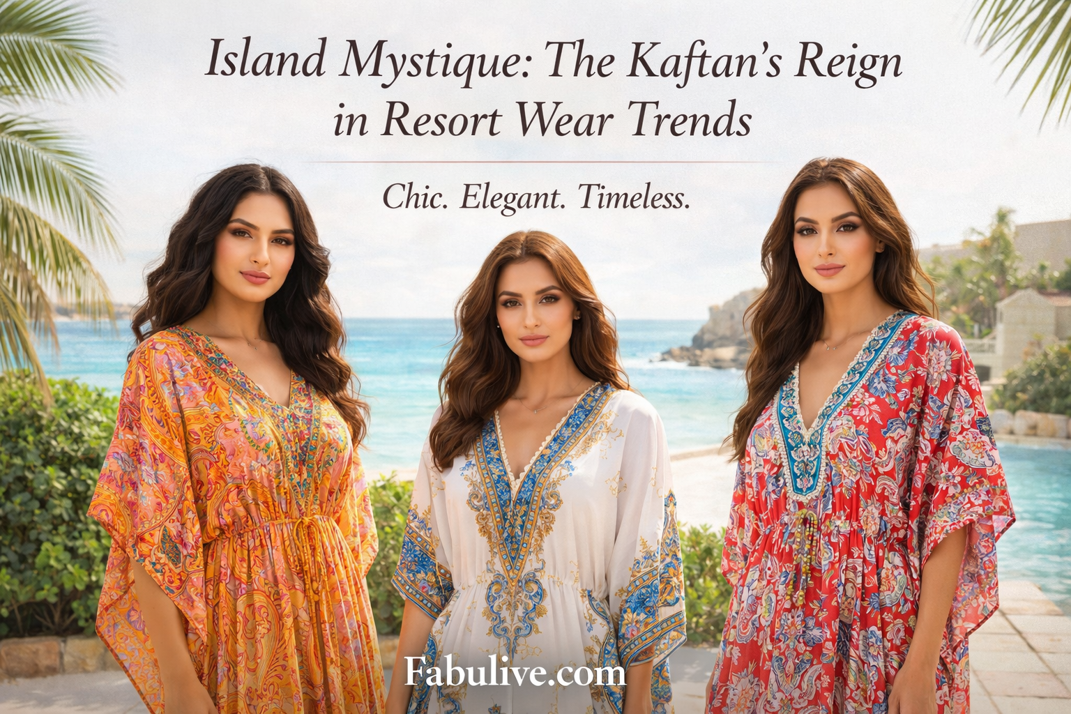 Island Mystique: The Kaftan’s Reign in Resort Wear and Modern Modest ...