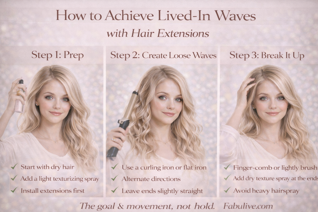 How to Achieve a “Lived-In” Hair Look with Hair Extensions