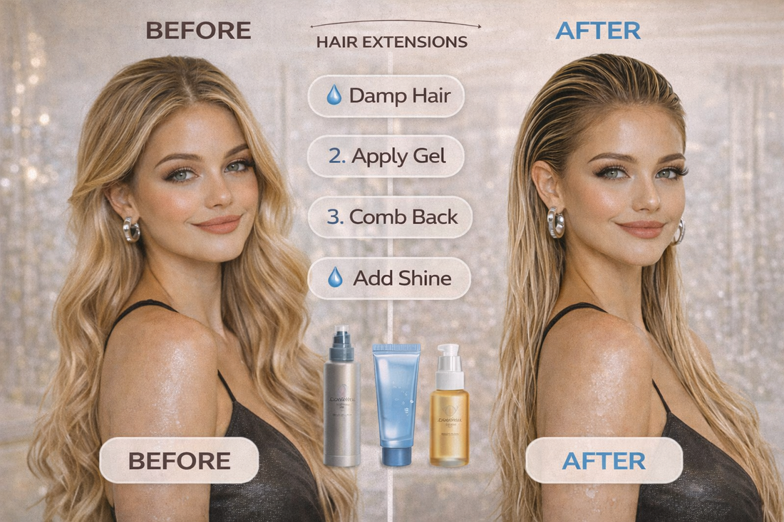 How to Achieve a Wet Hair Look with Hair Extensions