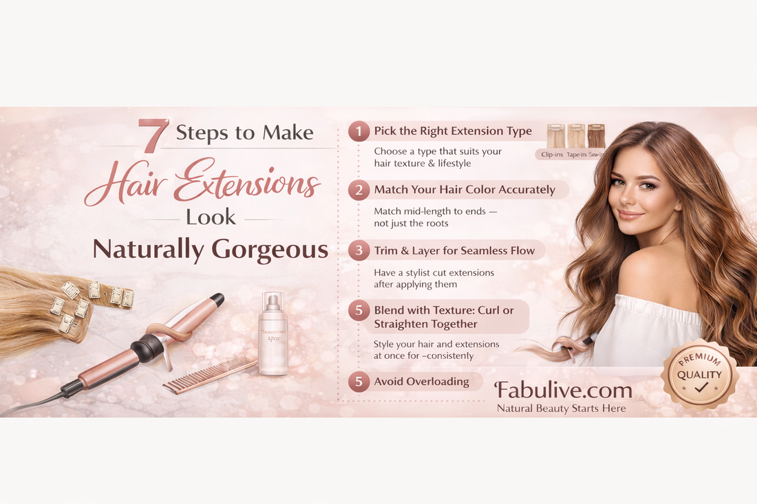 How to Achieve Natural-Looking Hair Extensions – Tips & Tricks