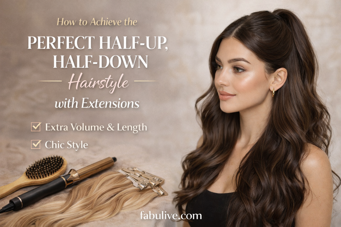 How to Achieve the Perfect Half-Up, Half-Down Hairstyle with Extensions