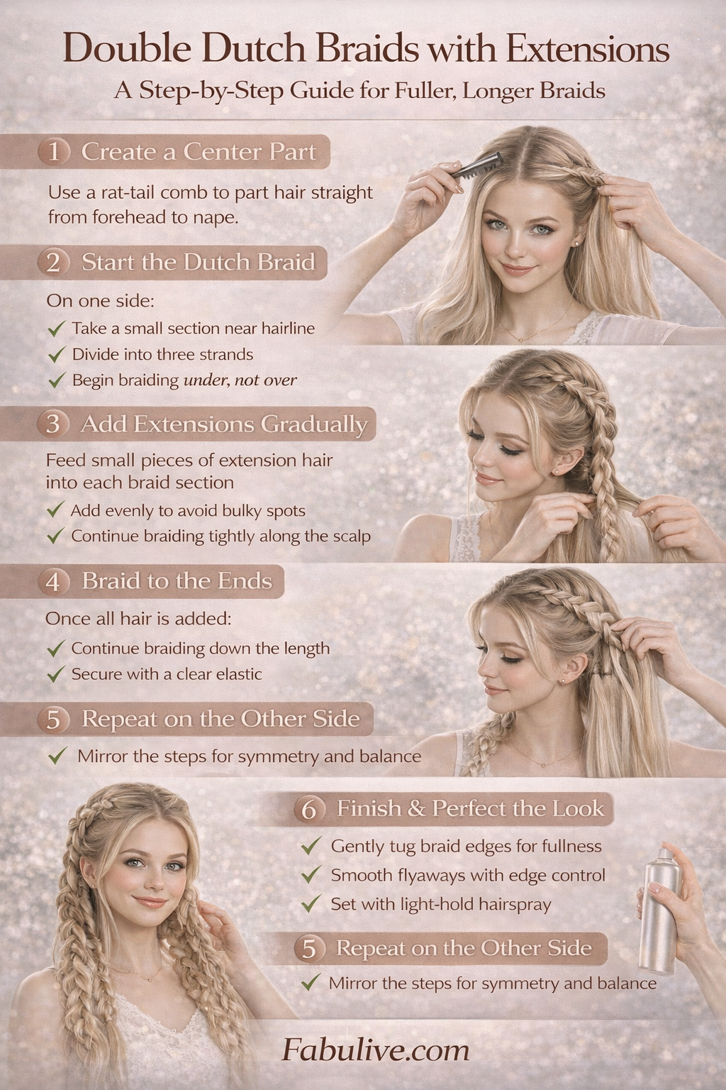 Double Dutch Braids with Extensions: A Step-by-Step Guide