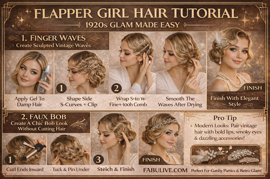 Flapper Girl Hair Tutorial: 1920s Glam Made Easy