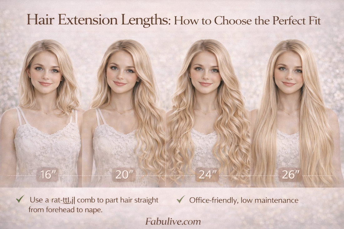 Hair Extension Lengths: How to Choose the Perfect Fit for Your Style