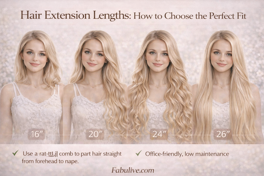 Hair Extension Lengths: How to Choose the Perfect Fit for Your Style