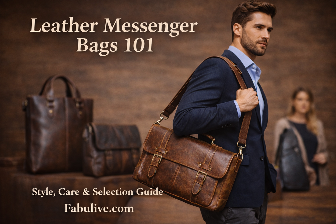 Leather Messenger Bags 101: The Essential Guide to Choosing, Styling, and Caring