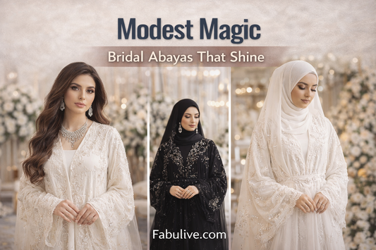Modest Magic: Bridal Abayas That Shine