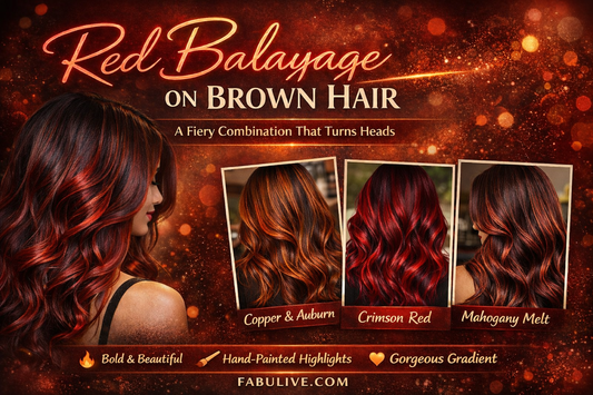 Red Balayage on Brown Hair: A Fiery Combination That Turns Heads