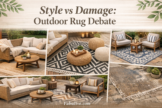Style vs. Damage: The Outdoor Rug Debate