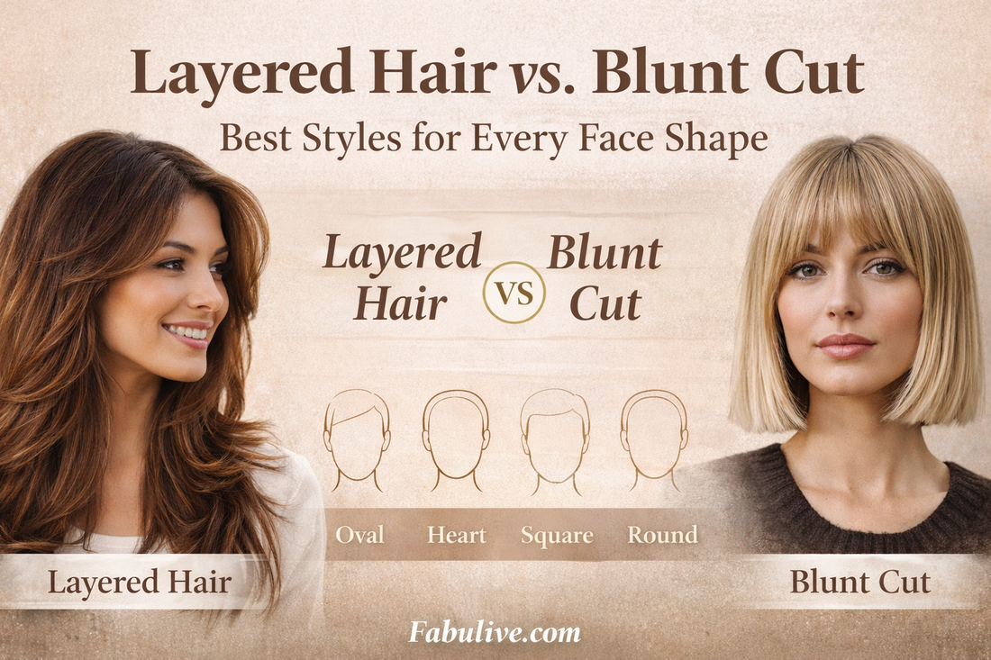 Layered Hair vs. Blunt Cut: What’s Best for Your Face Shape?