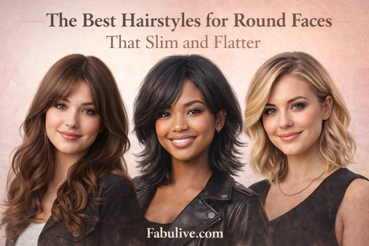 The Best Hairstyles for Round Faces That Slim and Flatter