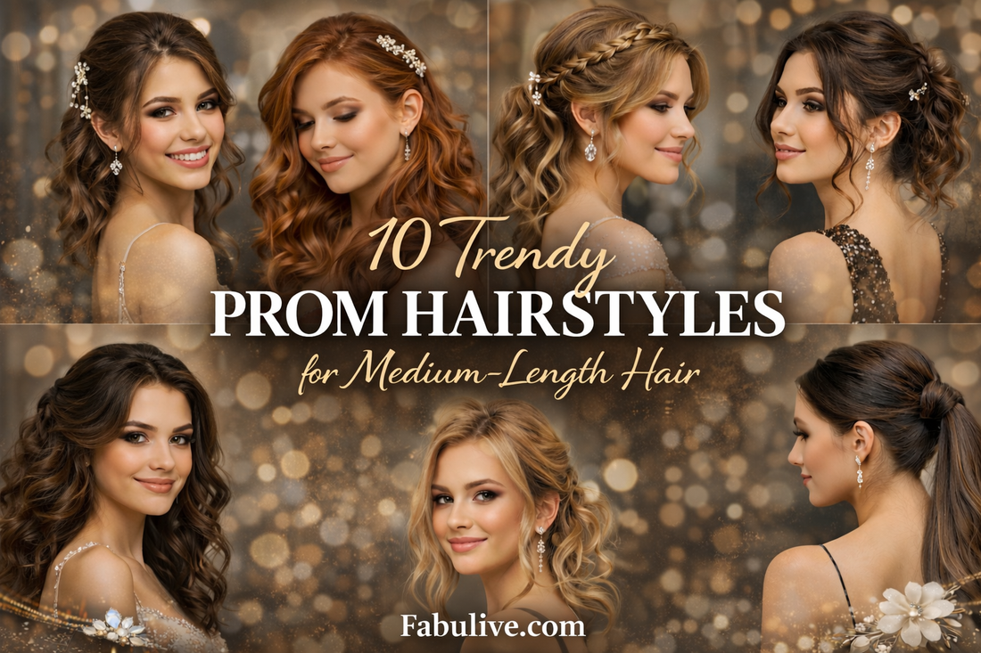 Medium-Length Prom Hairstyles: 10 Cute & Trendy Looks