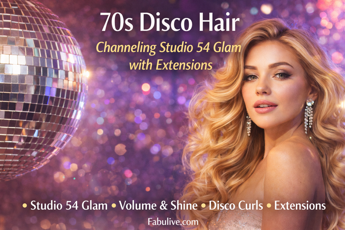 70s Disco Hair: Channeling Studio 54 Glam with Extensions