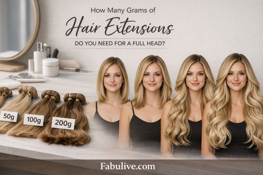 How Many Grams of Hair Extensions Do You Need for a Full Head?