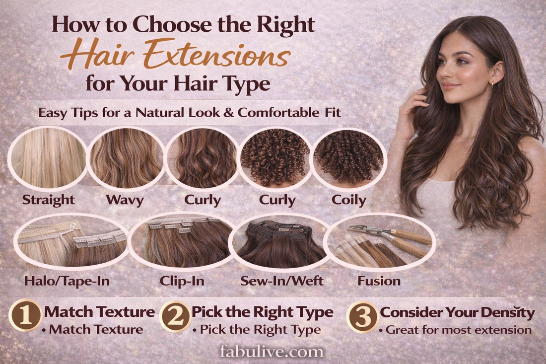 How to Choose the Right Hair Extensions for Your Hair Type