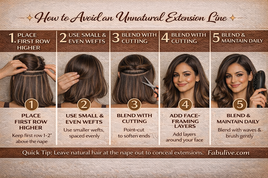 How to Avoid an Unnatural 'Extension Line' in Your Hair