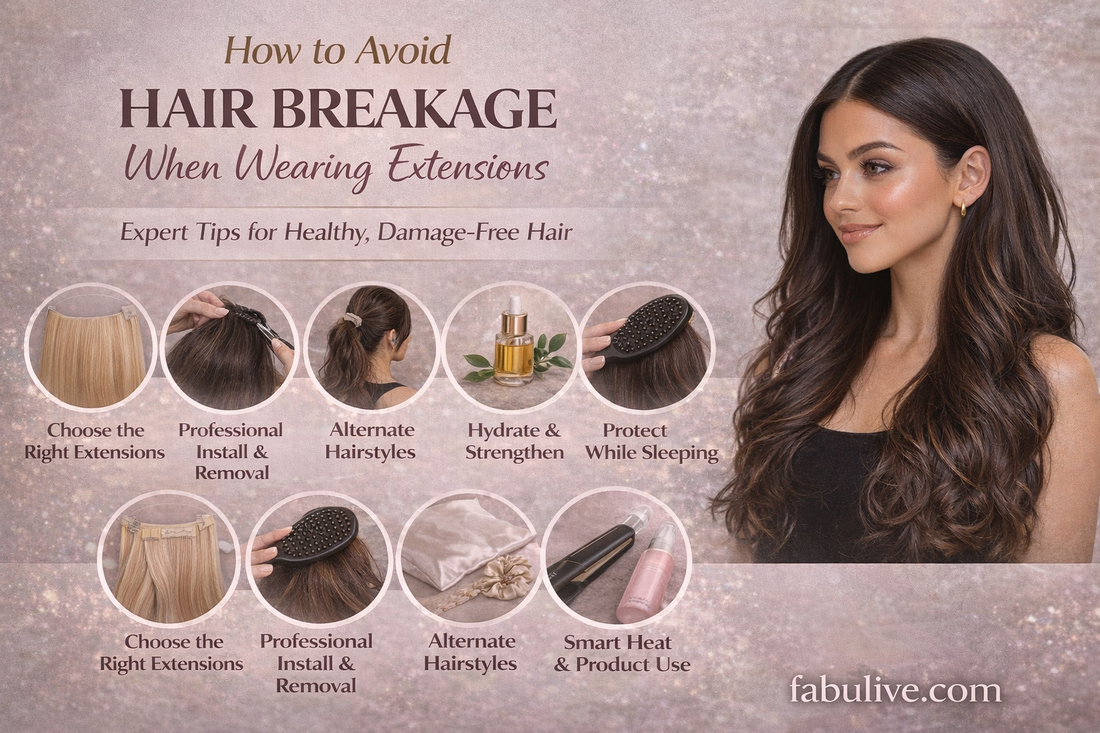 How to Avoid Hair Breakage When Wearing Extensions