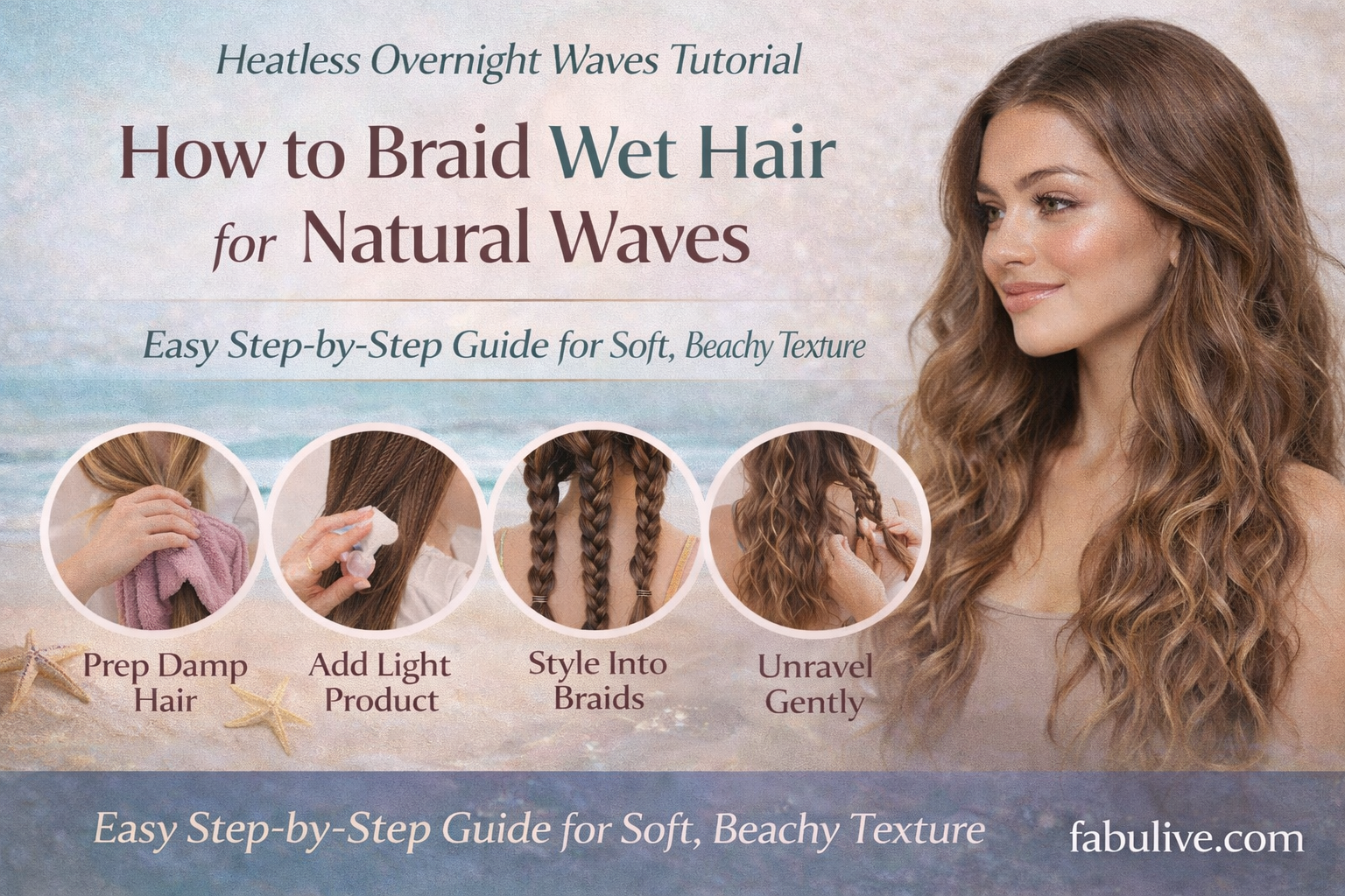 How to Braid Wet Hair for Natural Waves – Fabulive