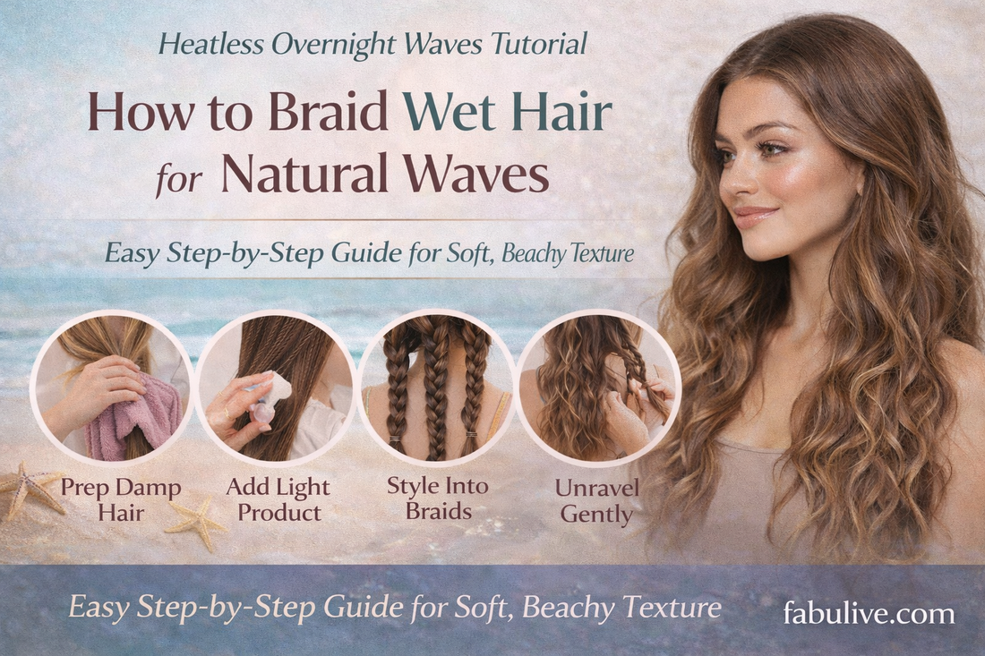 How to Braid Wet Hair for Natural Waves – Fabulive