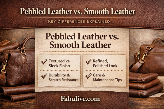 Pebbled Leather vs. Smooth Leather: Key Differences Explained