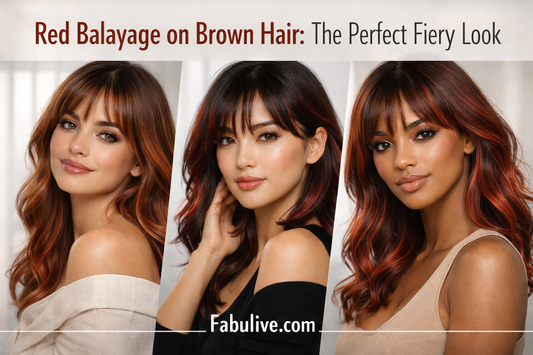 Red Balayage on Brown Hair: The Perfect Fiery Look